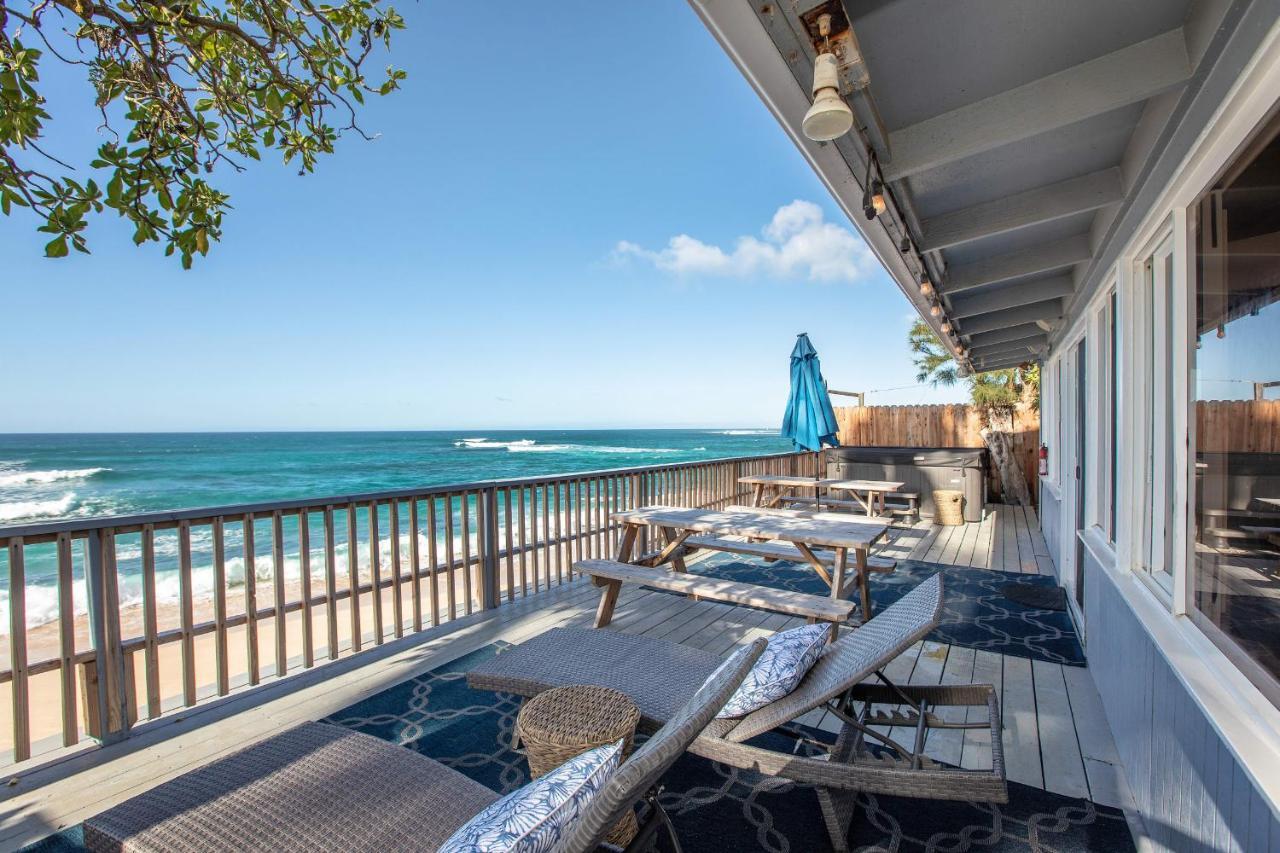 Hawaii Oceanfront Beach House Paradise On The Beach Family Activities Haleiwa Exterior foto